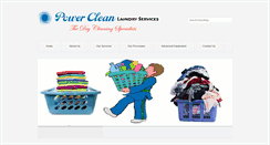 Desktop Screenshot of powercleanlaundryservices.com