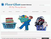 Tablet Screenshot of powercleanlaundryservices.com